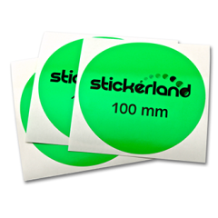 Runde neon klistermærker 