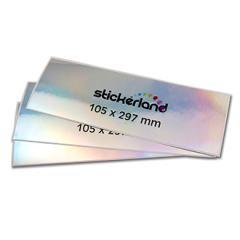 Rektangulære hologram klistermærker