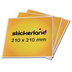 Kvadratiske klistermærker