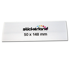 Rectangular Transparent Stickers CMYK