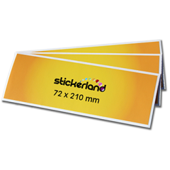 Rektangulære klistermærker 