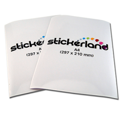 A-Size Transparent Stickers CMYK