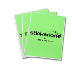A-Size Neon Stickers CMYK