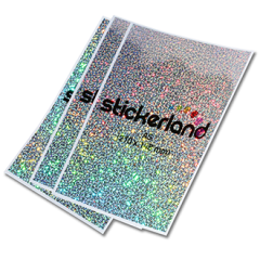 A-format metal flake klistermærker 