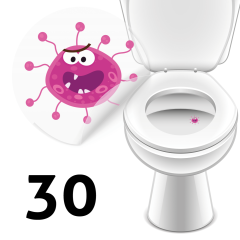 Monster toilet sticker 30 pcs pack