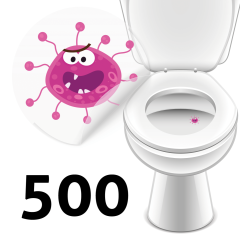 Monster toilet stickers 500 pcs. pack