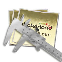 Gold Sticker Custom Size CMYK