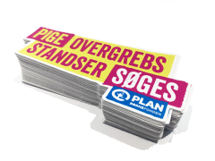 Custom Size Die-Cut Stickers in Full Color (CMYK)