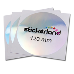 Runde hologram klistermærker