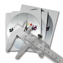 Custom Size Aluminum Sticker CMYK