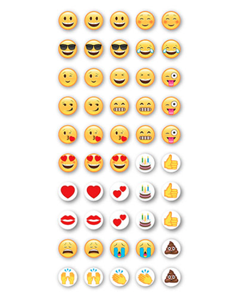 3D Emoji Stickers on Sheets