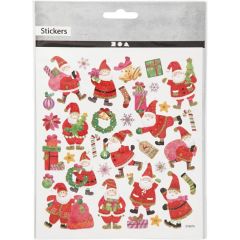 Santa Claus Stickers on Sheets