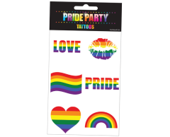 Pride Tattoos on Sheets with 6 Different Designs