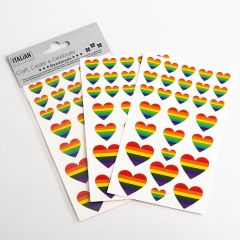 Rainbow Heart Stickers