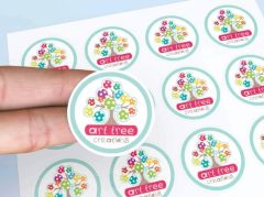Choose Your Own Size Paper Stickers - CMYK