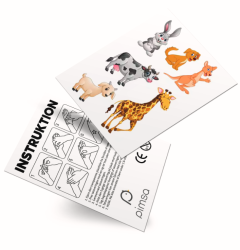 Farvede tatoveringer på ark - Budget